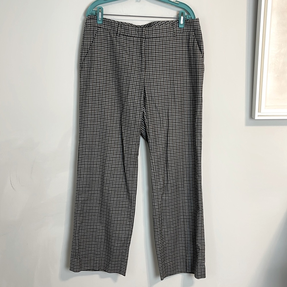 Peserico checked cotton wool blend trousers pants made in Italy size 48